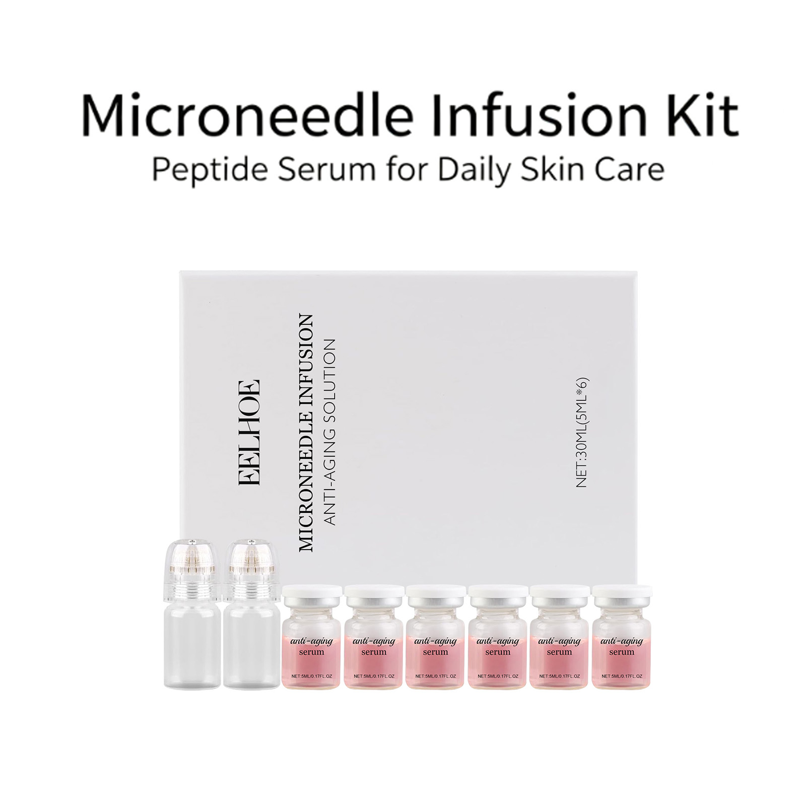 Hyaluronic Acid Facial Serum - Kit de Suero con Microagujas de