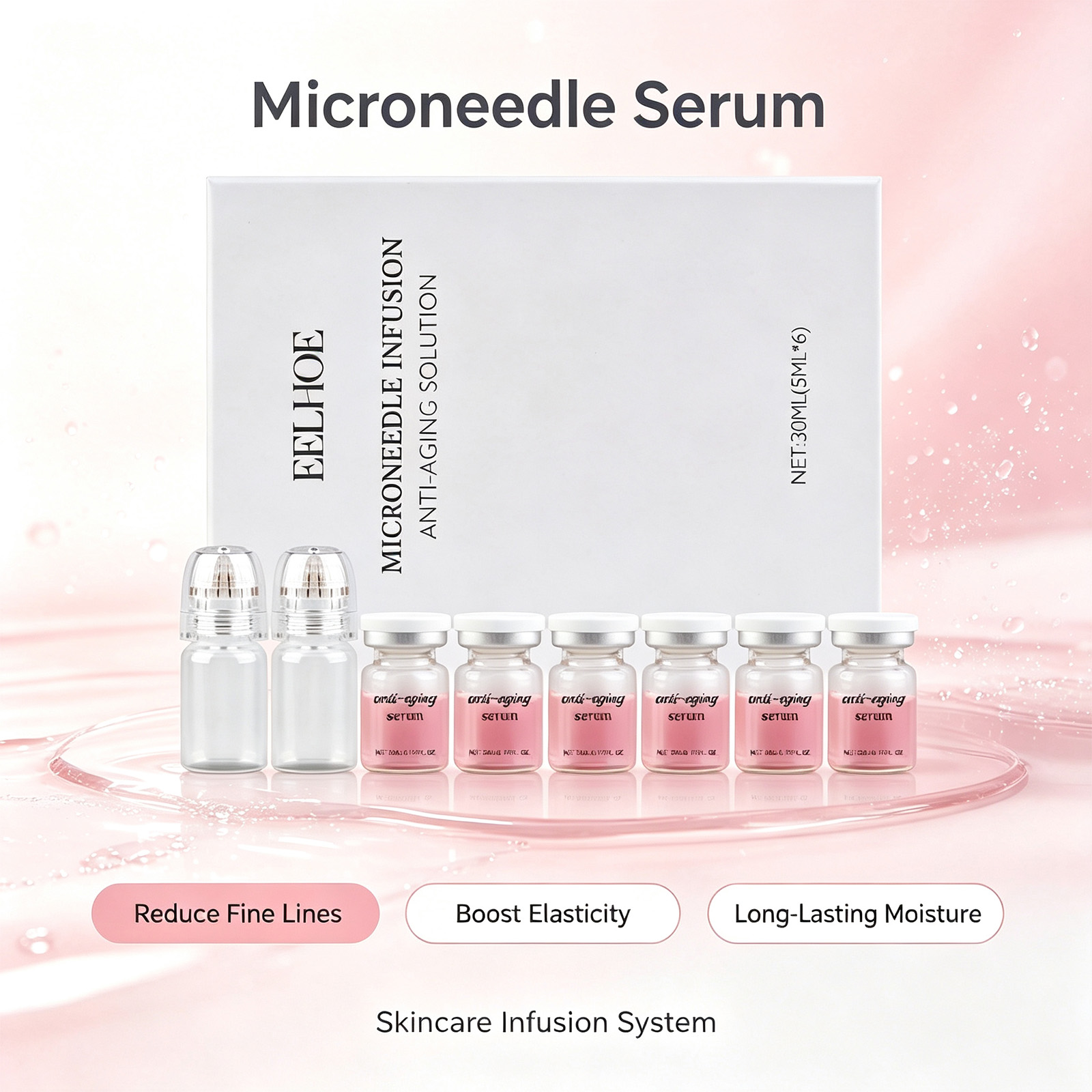 Kit de suero con microagujas d - Hyaluronic Acid Facial Serum reseña y precio